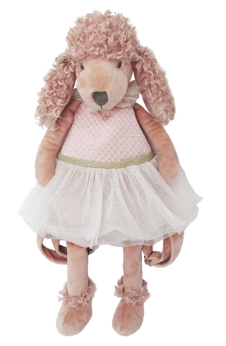 MON AMI Kids' Poodle Stuffed Animal Backpack, Main, color, Pink