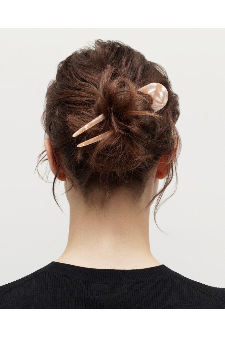 French Hair Pin, Alternate, color, Obsidian
