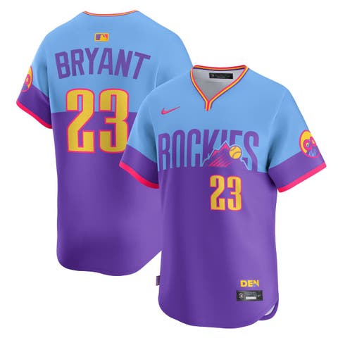 Men's Nike Kris Bryant Purple/Light Blue Colorado Rockies 2025 City Connect Limited Player Jersey