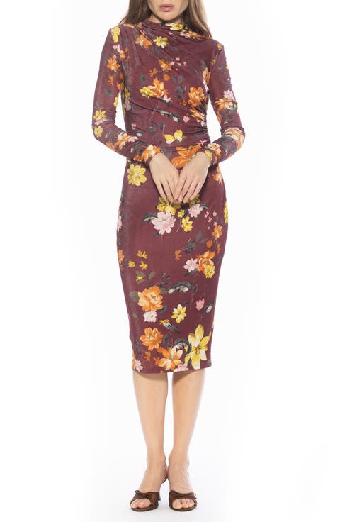 Kim Bodycon Long Sleeve Midi Dress