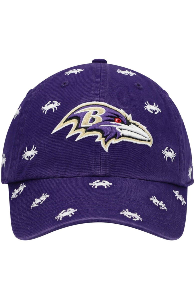 '47 Women's '47 Purple Baltimore Ravens Confetti Clean Up Adjustable Hat, Alternate, color, Purple
