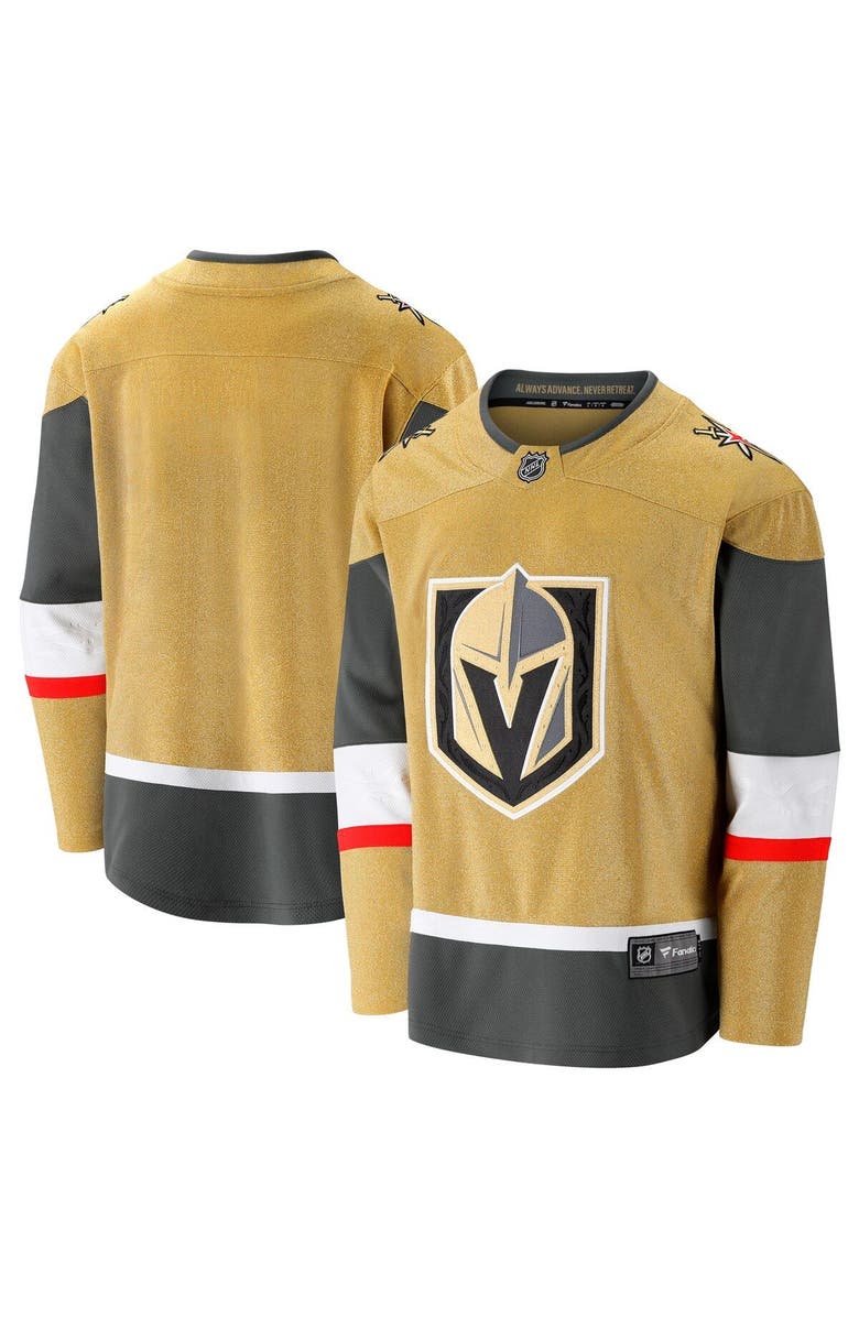 FANATICS Men's Fanatics Branded Gold Vegas Golden Knights 2020/21 Home Premier Breakaway Jersey, Alternate, color, 