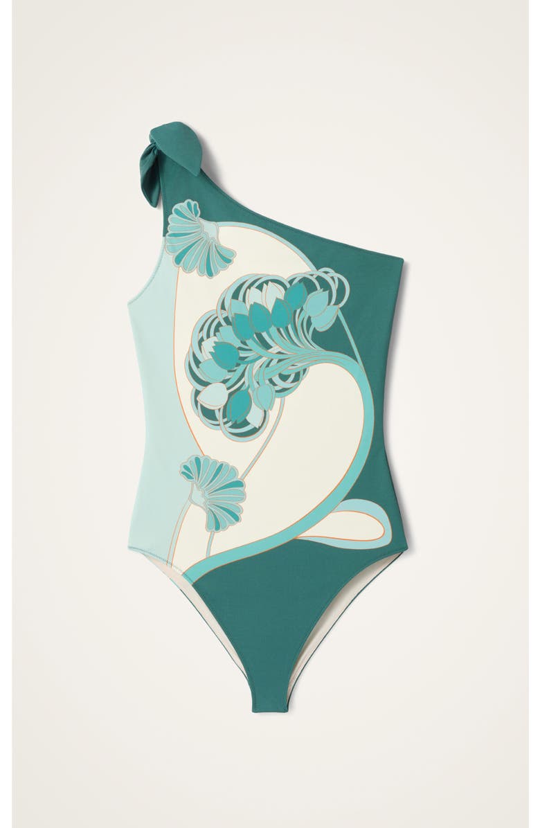 La DoubleJ Goddess Suit, Alternate, color, Blooming Tulip Placée Menta