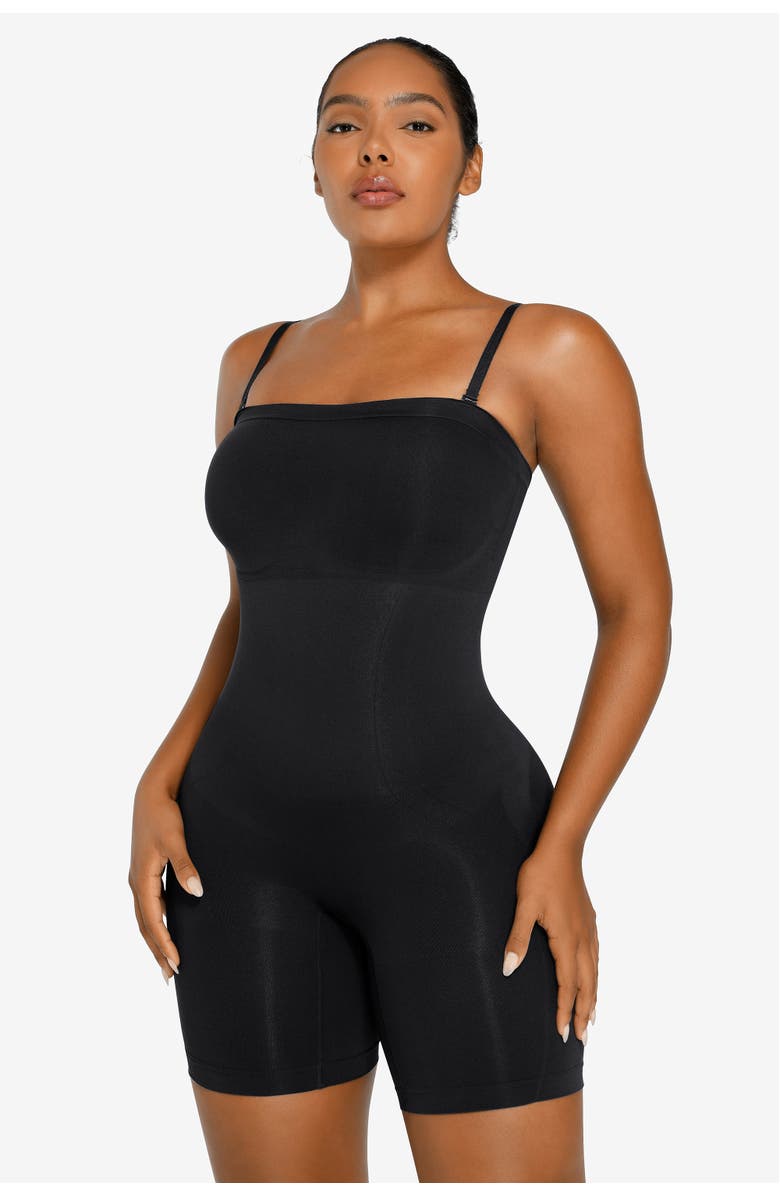 Shapellx Seamless Strapless Bodysuit, Alternate, color, Standard Black