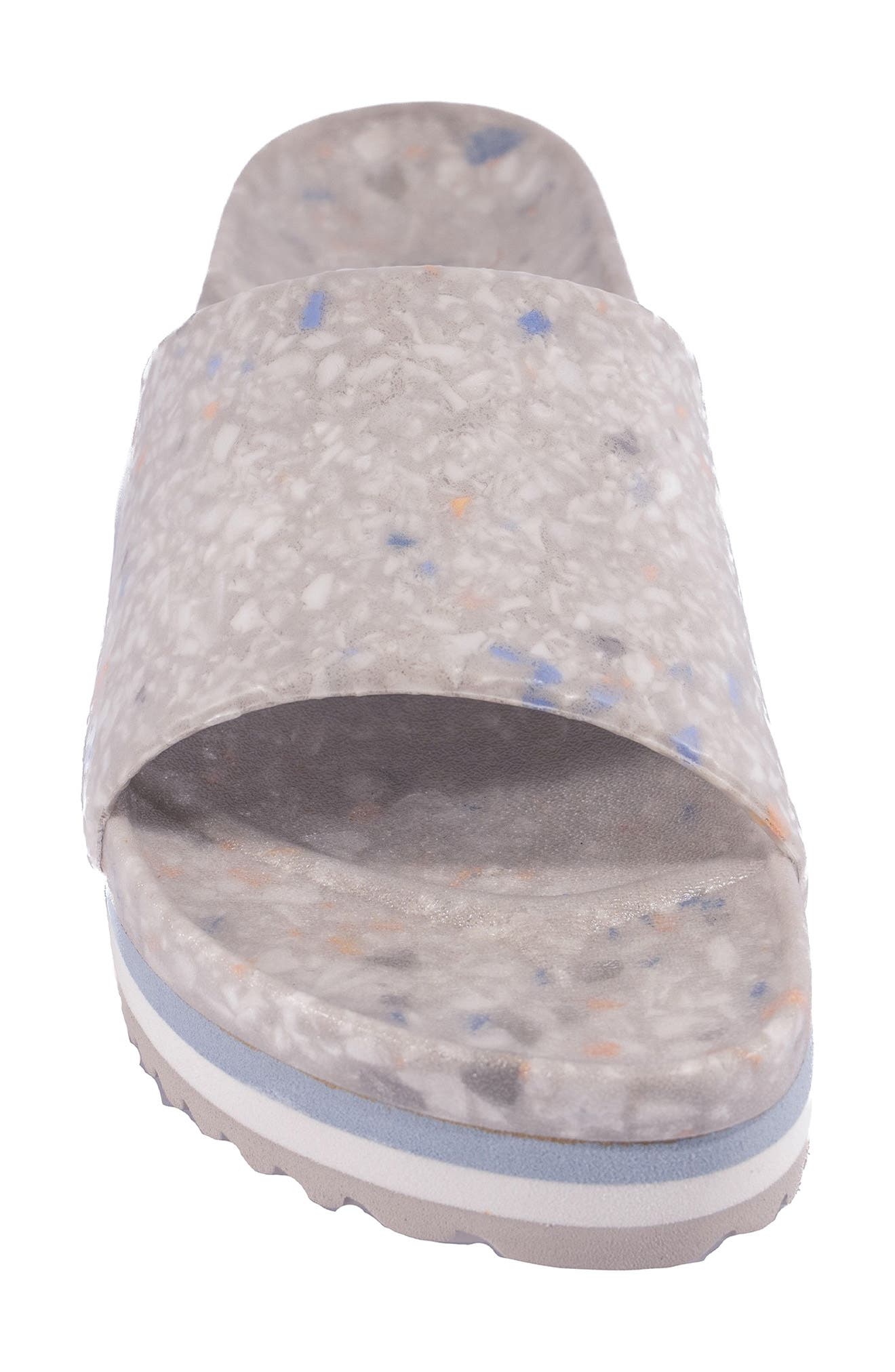 FLEKS East Beach Slide Platform Sandal, Alternate, color, Faded Denim