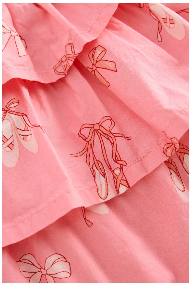 Kids' Tiered Ruffle Cotton Skirt, Alternate, color, PALE PINK BALLET SHOES