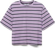 MANGO Stripe Oversize Jersey T-Shirt