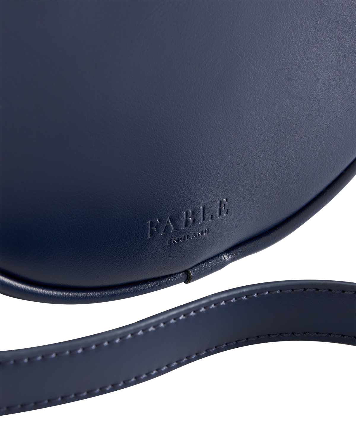 Fable England Chloe Circle Bag Embroidered Dormouse Navy, Alternate, color, Navy