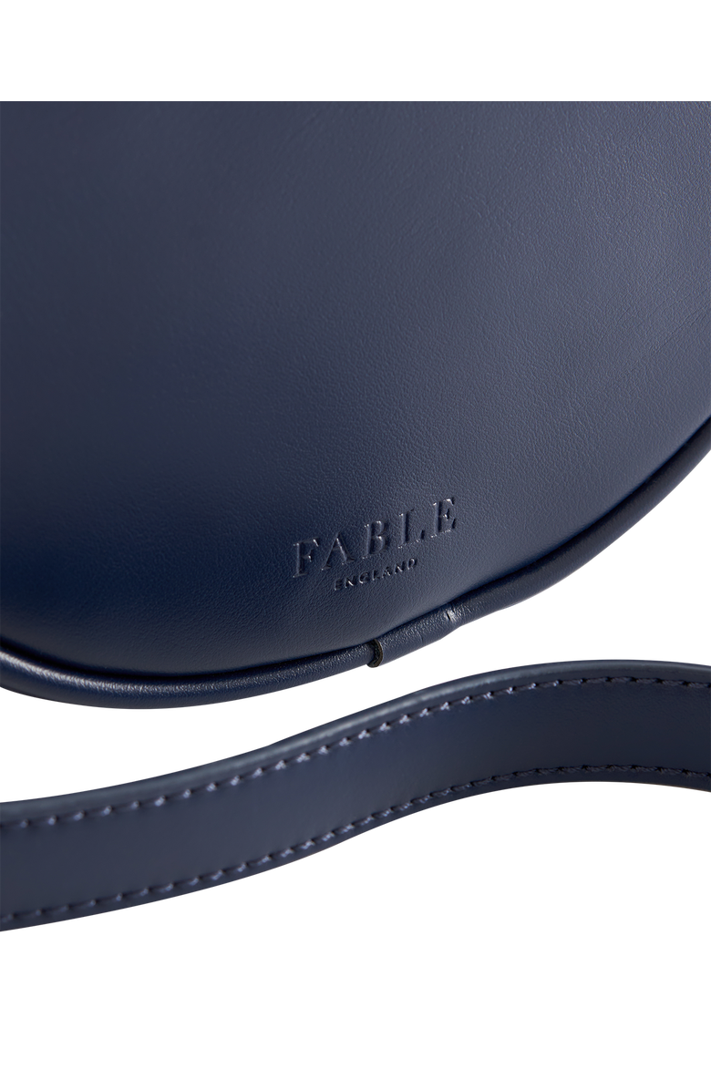 Fable England Chloe Circle Bag Embroidered Dormouse Navy, Alternate, color, Navy