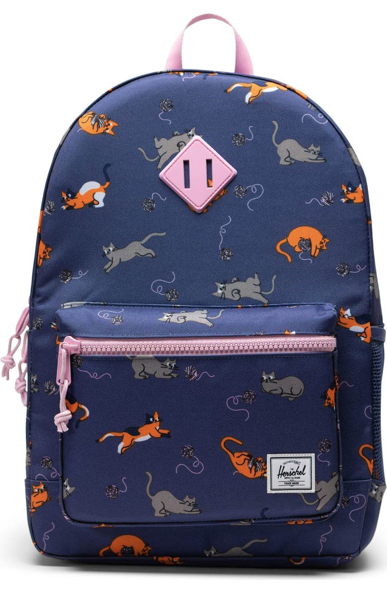 Herschel Supply Co. Kids' Heritage Youth Backpack, Main, color, Playing Cats