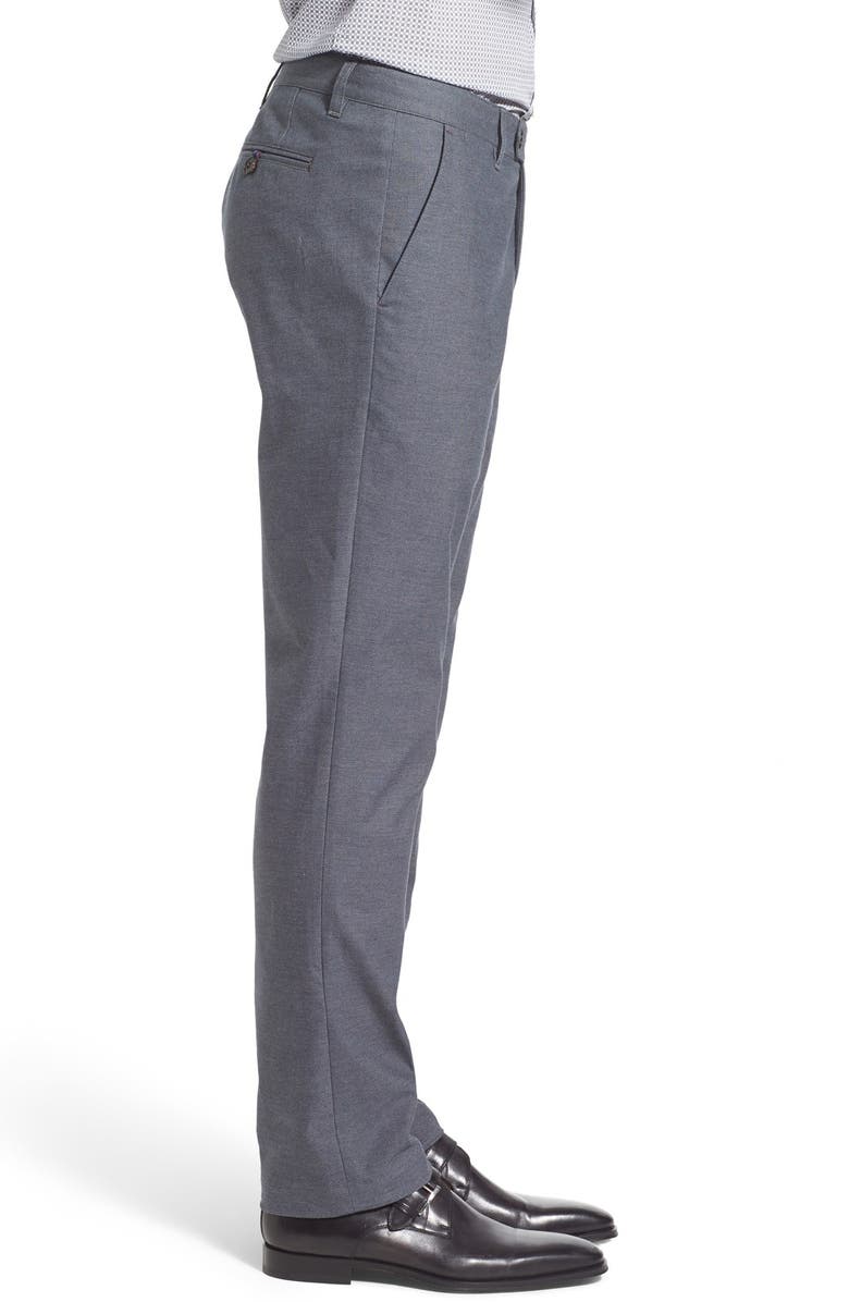 Ted Baker London 'Roynew' Flat Front Pants, Alternate, color, 