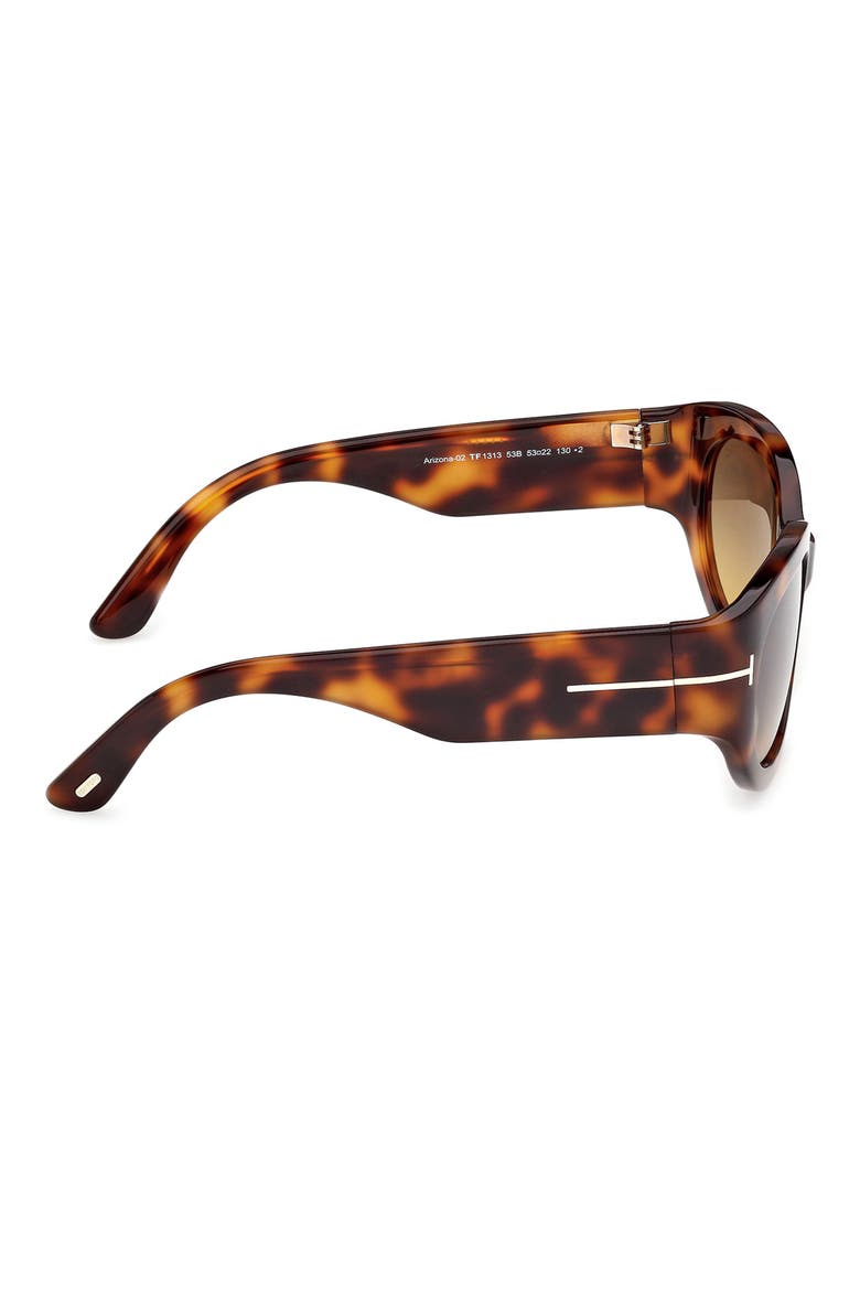 Arizona 53mm Gradient Rectangular Sunglasses, Alternate, color, CLASSIC HAVANA / SMOKE AMBER