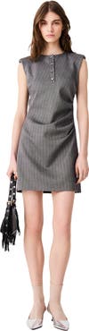 maje Short rhinestone tailored dress