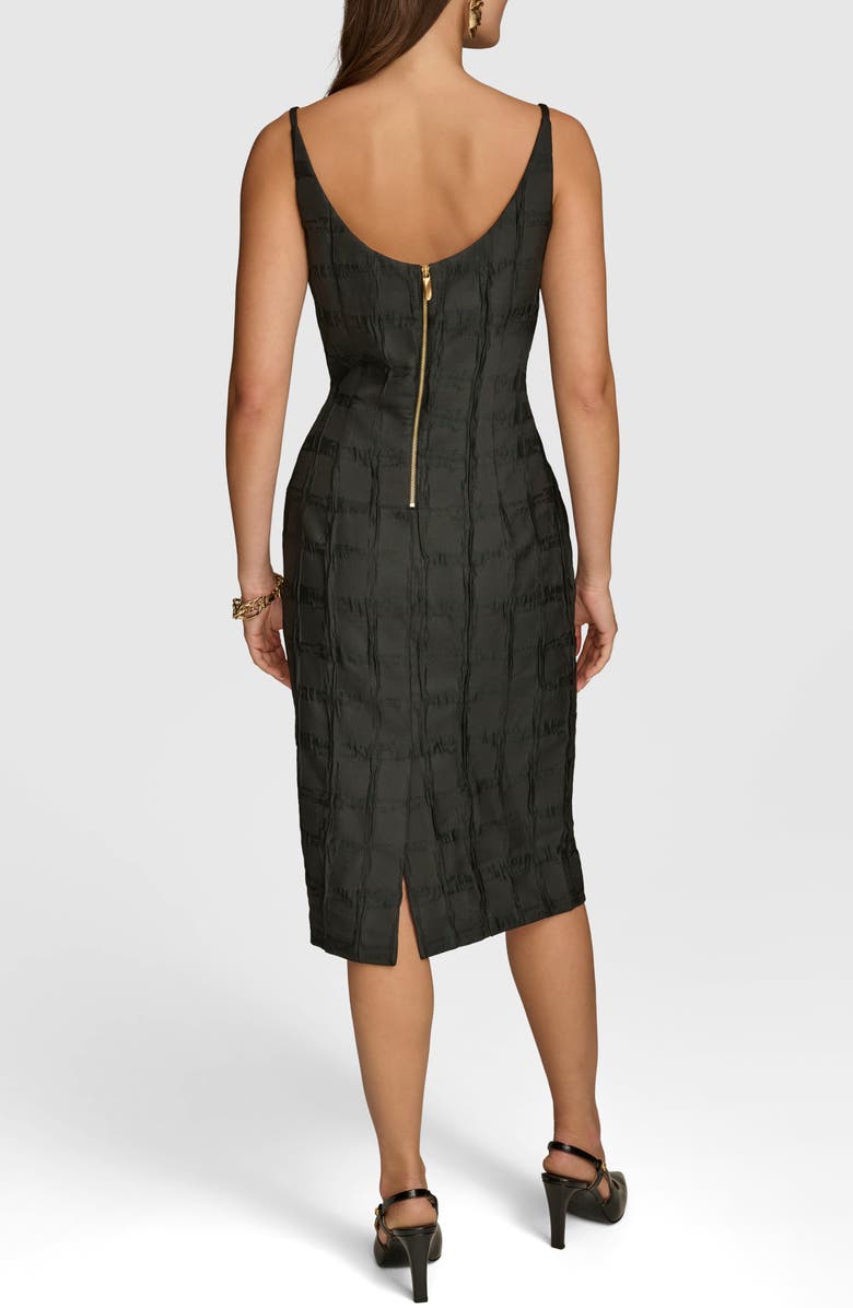 Donna Karan New York Texture Sleeveless Sheath Dress, Alternate, color, 
