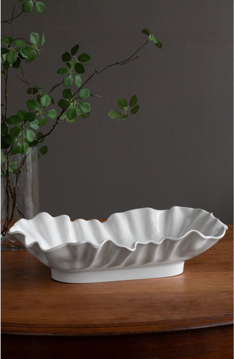 BEATRIZ BALL Collection VIDA Bloom Large Rectangular Bowl, Alternate, color, White