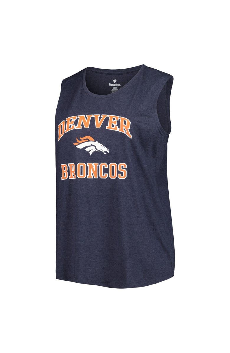 FANATICS Women's Fanatics Branded Navy Denver Broncos Plus Size Tank Top, Alternate, color, 