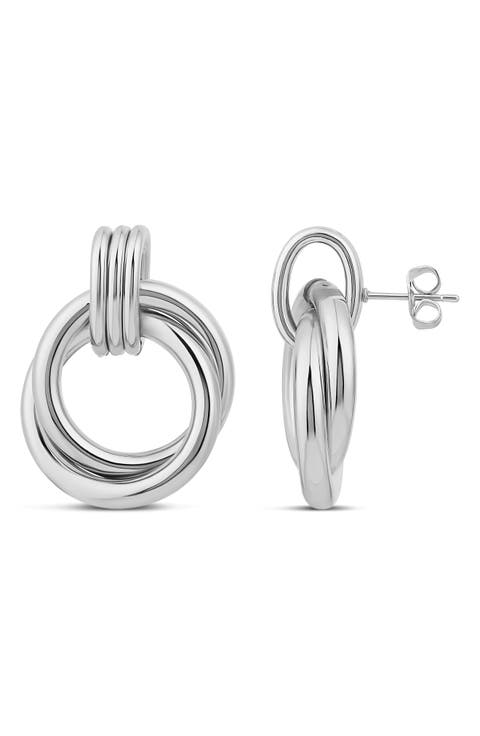Twisted Loop Drop Earrings