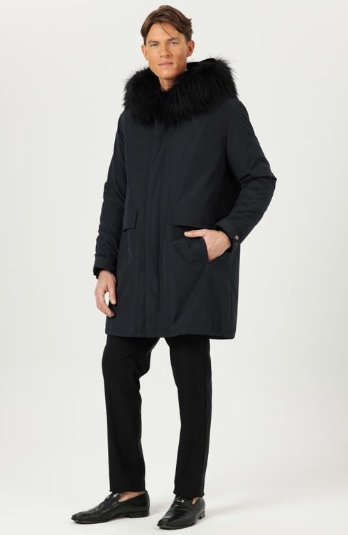 Gorski Parka With Shearling Lamb Trim In Black