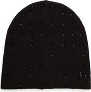 Kurt Geiger London Rhinestone Knit Beanie