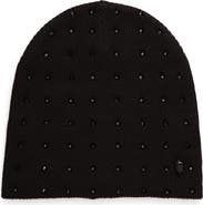 Kurt Geiger London Rhinestone Knit Beanie
