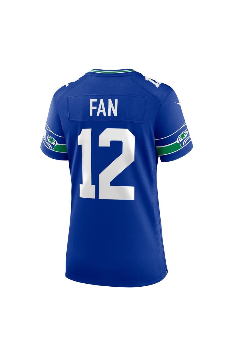 Nike Women's Nike 12 Fan Royal Seattle Seahawks Alternate 2 50th Season Game Jersey, Alternate, color, Royal