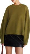Reformation Cove Cashmere Oversized Crewneck Sweater
