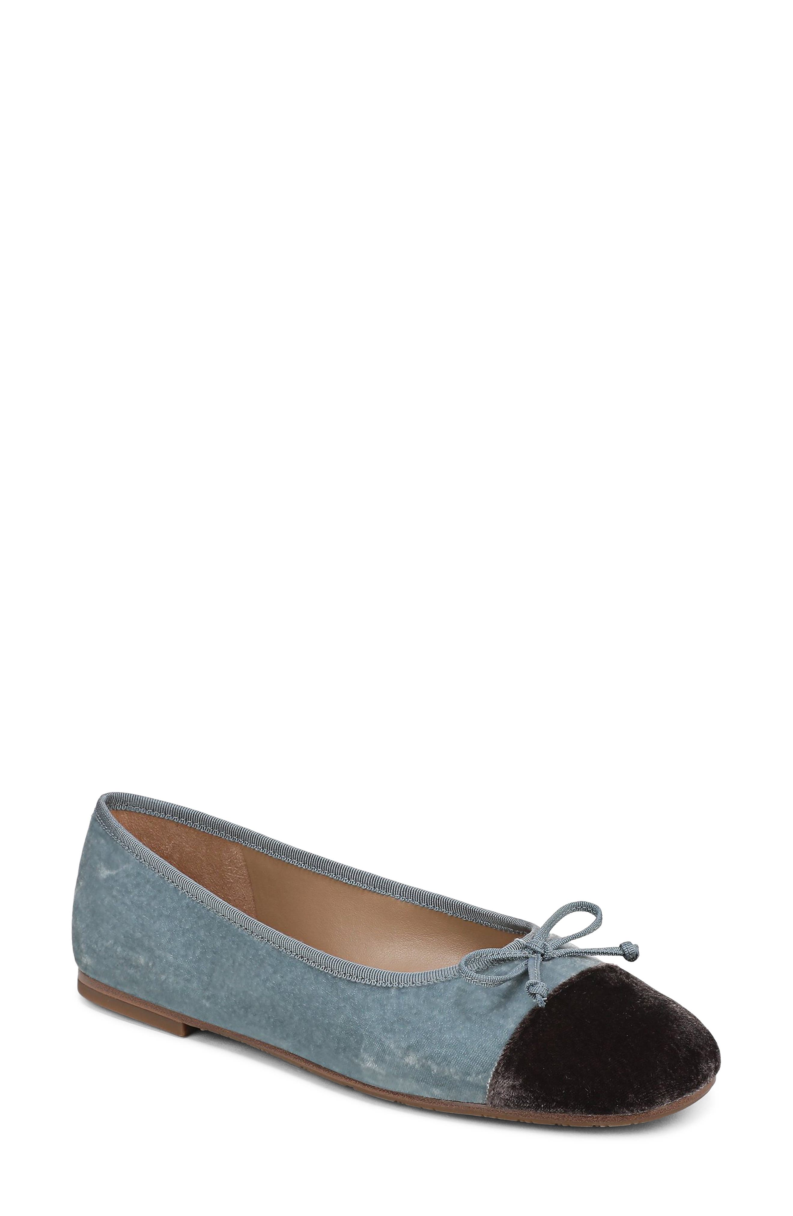 Alie 2 Ballet Flat, Main, color, AZURE BLUE/ MINK BROWN