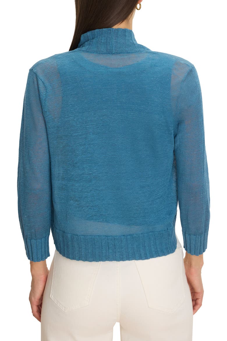 Bolero Open Front Cardigan, Alternate, color, BLUE CHILL