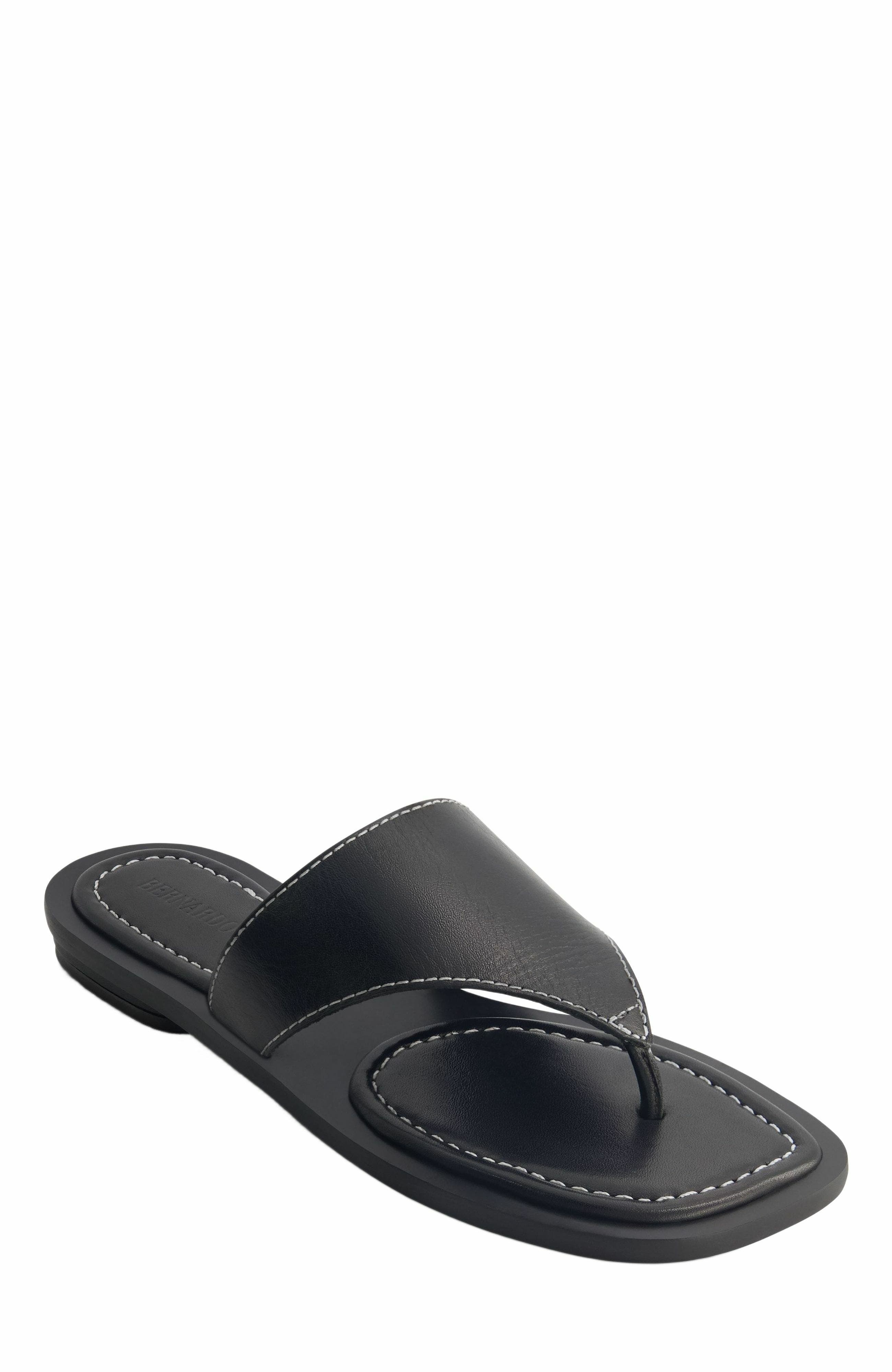 Bernardo 1946 Footwear Agora Thong Sandal, Alternate, color, Black
