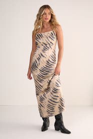 NASTY GAL Cowl Back Strappy Maxi Dress