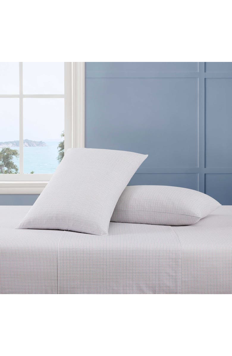 Tommy Hilfiger New England Plaid Cotton Sheet Set, Alternate, color, Red/ Deep Blue