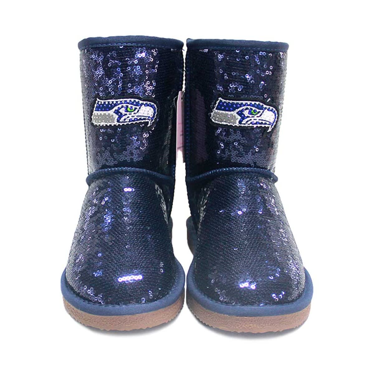 CUCE Women's Cuce Seattle Seahawks Sequin Boots, Alternate, color, 