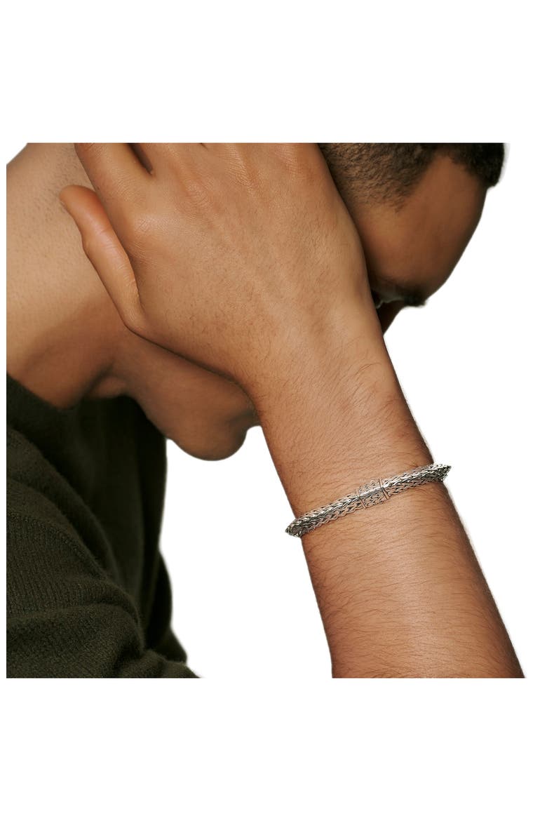 Men's Tiga Chain 8mm Bracelet, Alternate, color, SILVER