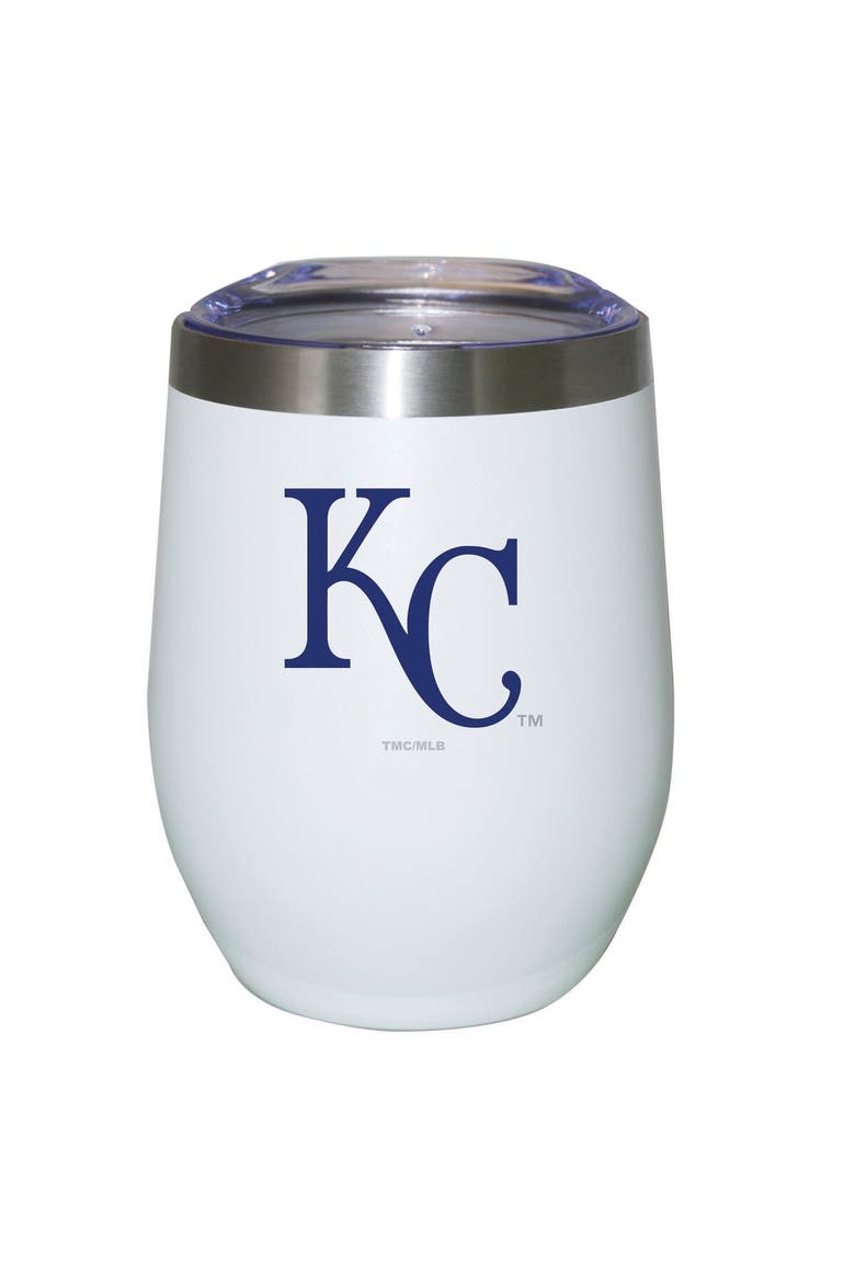 Kansas City Royals 12oz. Logo Stemless Tumbler, Main, color, White