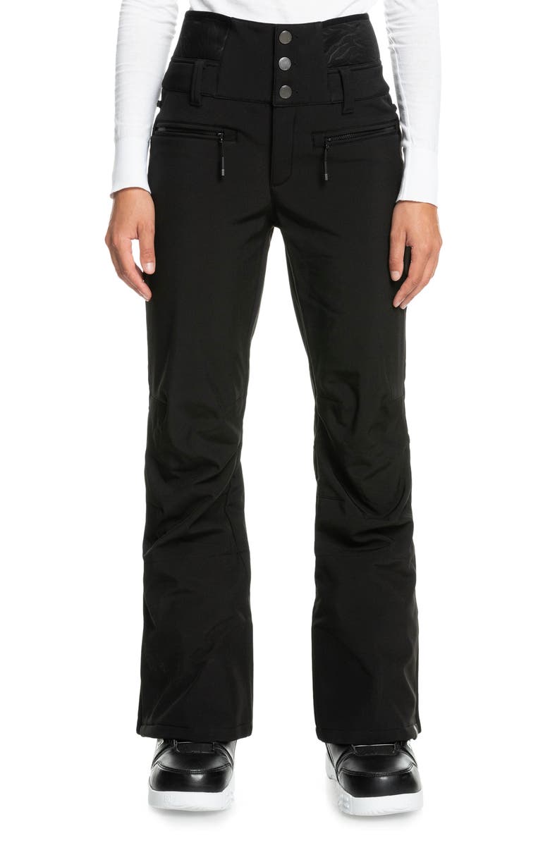 Roxy Rising High Shell Crop Snow Pants, Main, color, 