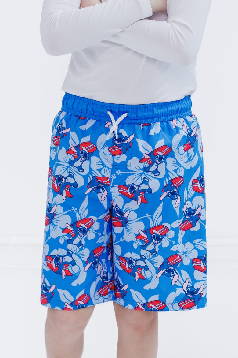 Lilo & Stitch Swim Trunks, Alternate, color, Blue