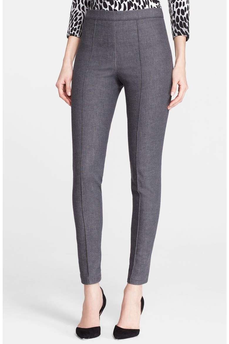 Denim Leggings, Main, color, GREY DENIM