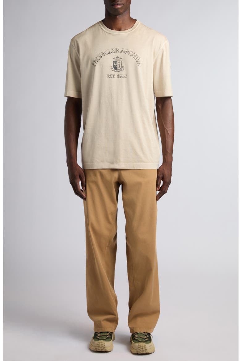 Logo Graphic T-Shirt, Alternate, color, SOFT BEIGE