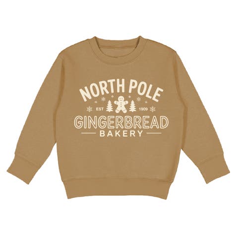 North Pole Gingerbread Christmas Sweatshirt