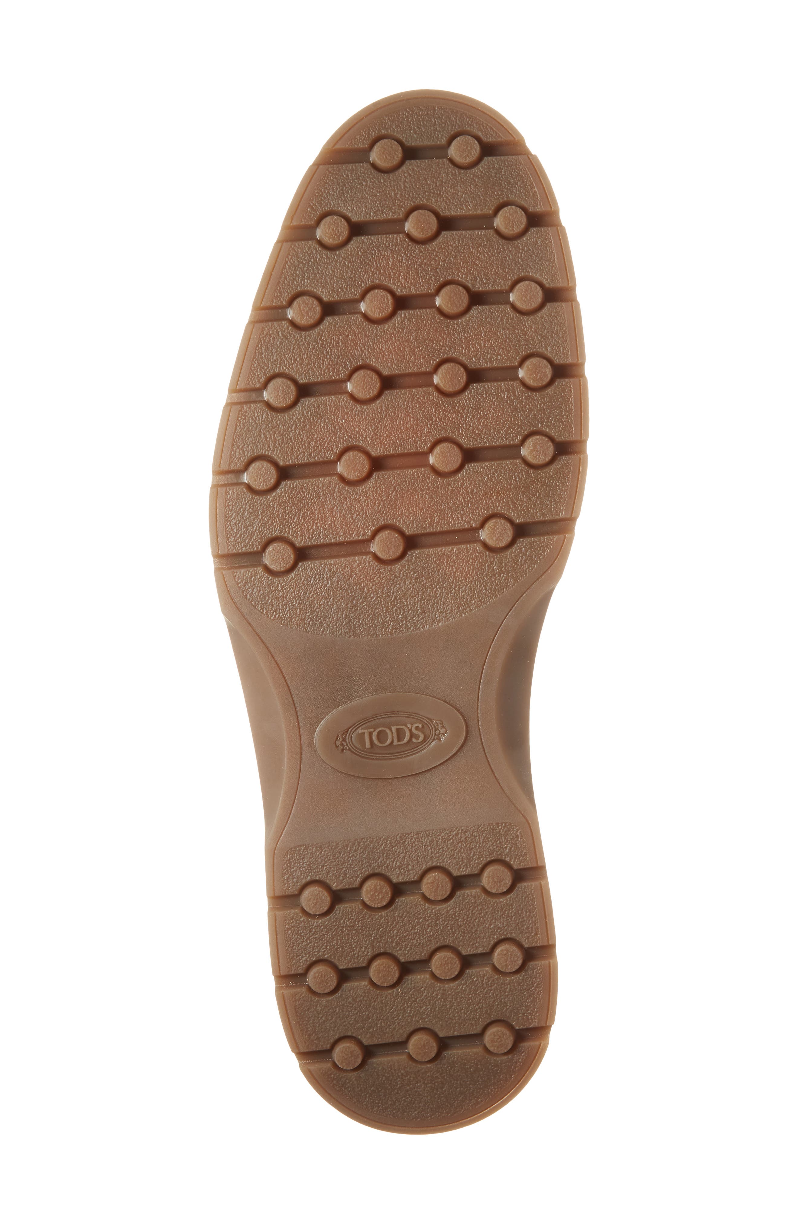 Tod's Apron Toe Suede Chukka Boot, Alternate, color, Biscotto