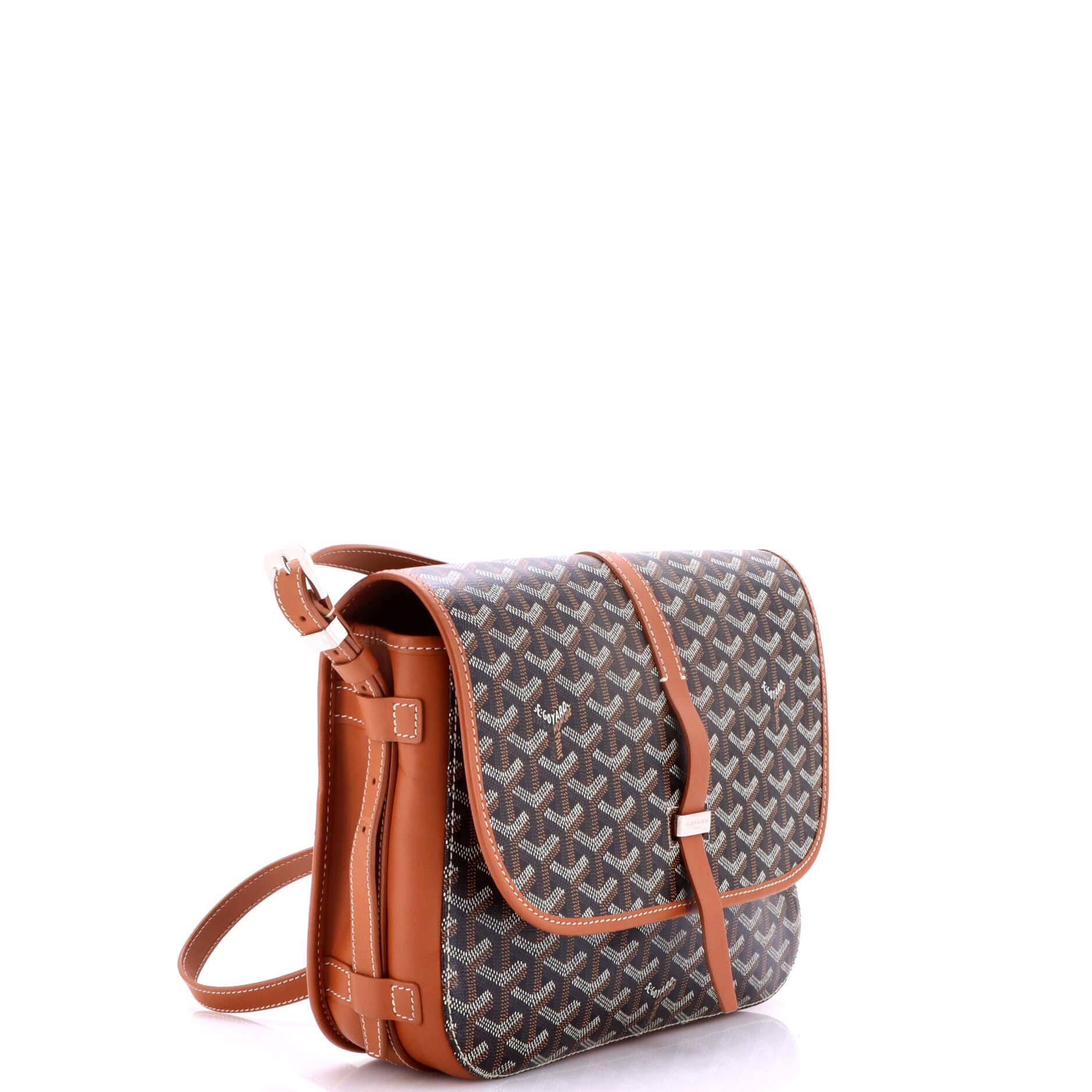 Belvedere II Messenger Bag Coated Canvas MM, Alternate, color, Brown