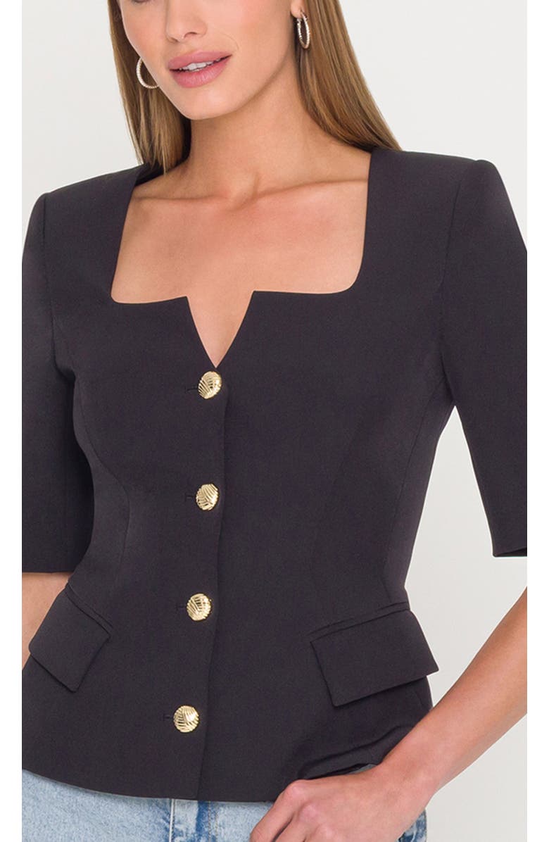 Generation Love Tilly Crepe Jacket, Alternate, color, Black