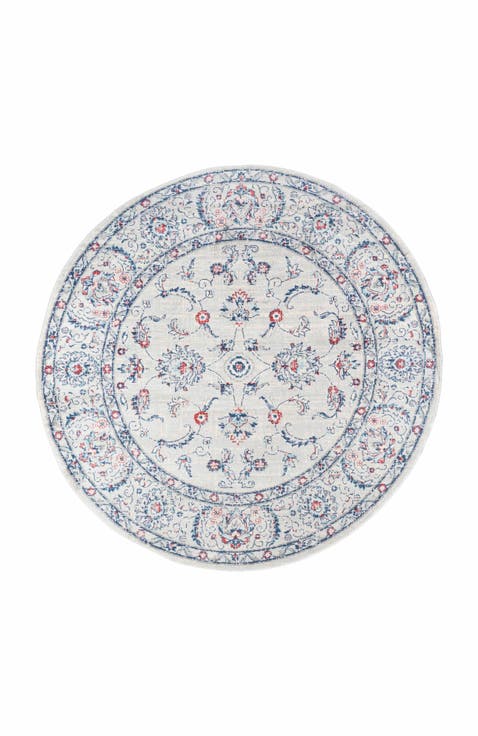Modern Persian Vintage Round Area Rug