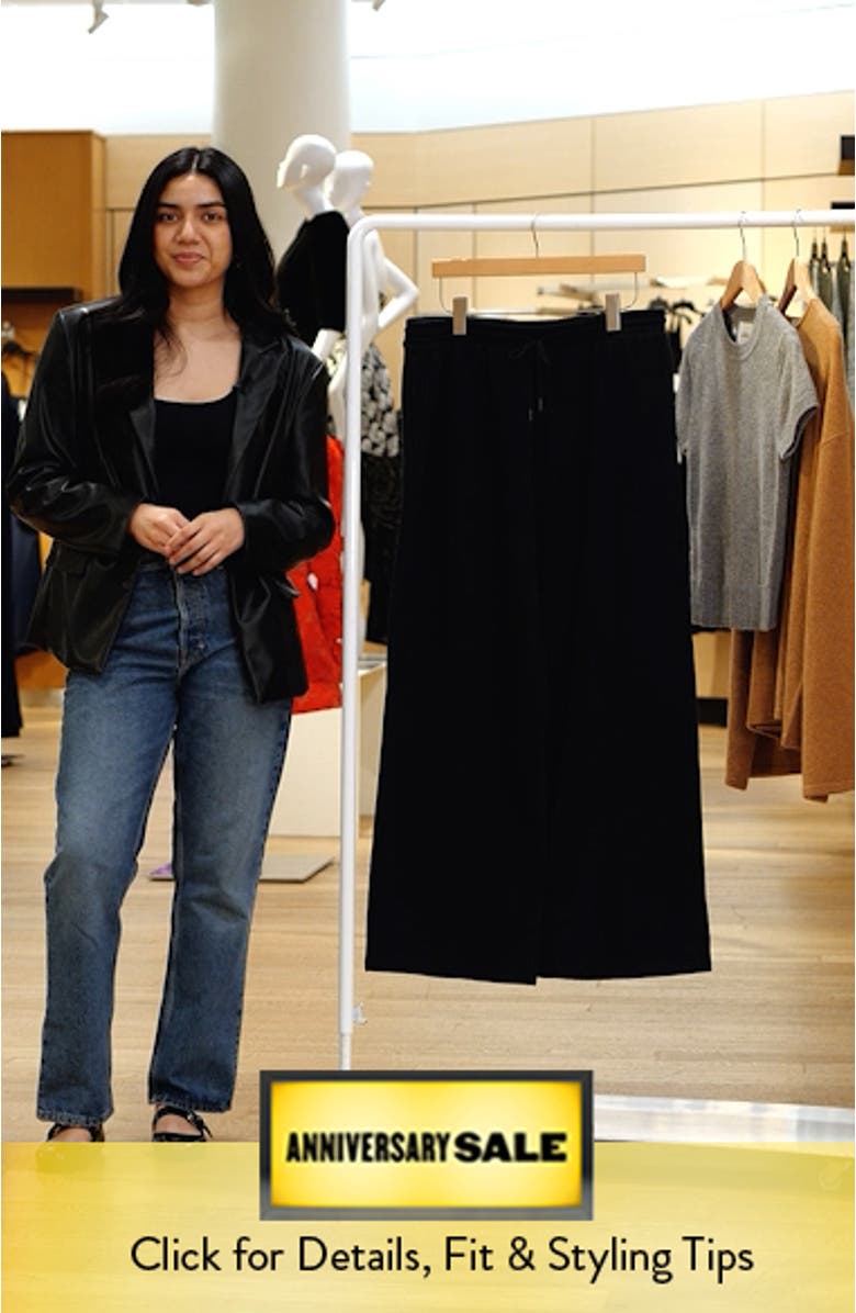 Wide Leg Fleece Pants