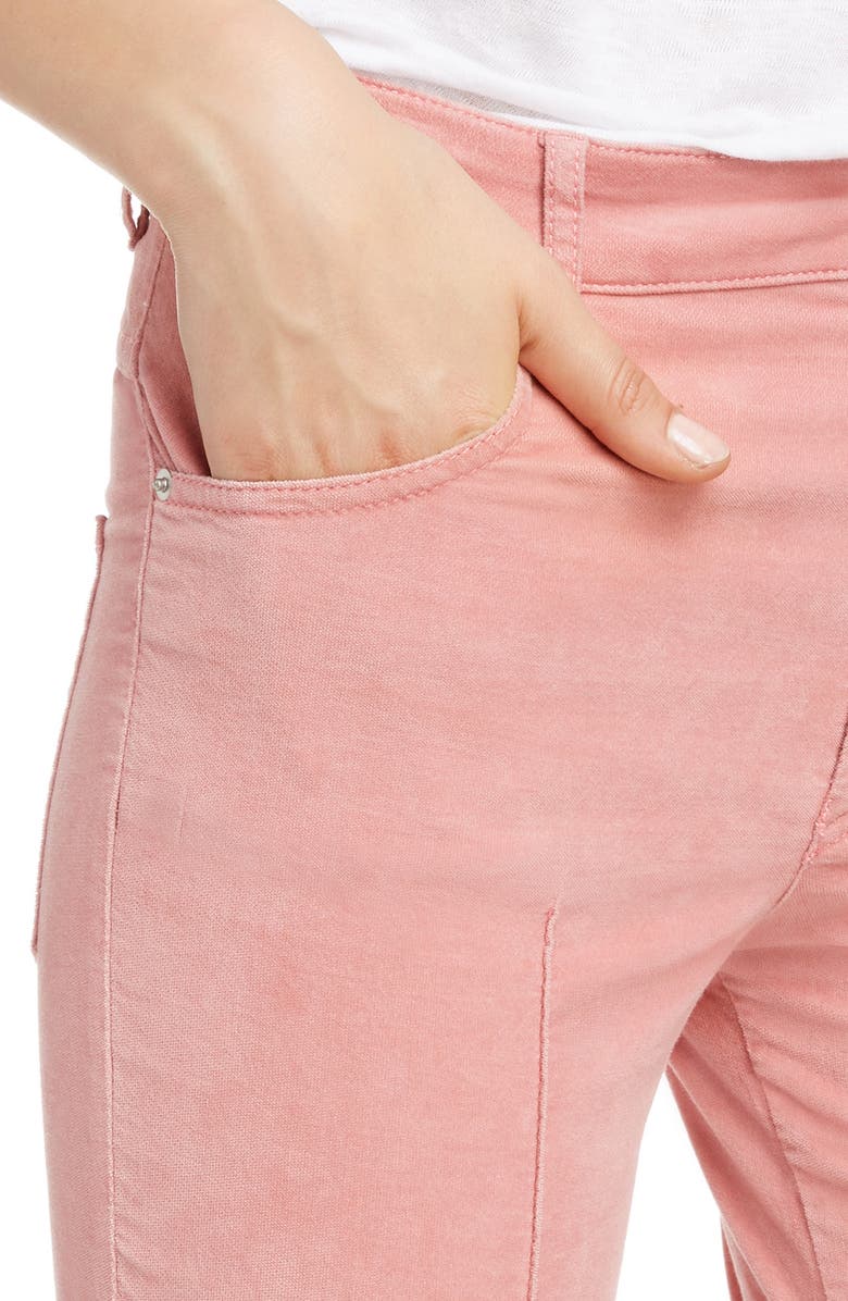 Isabel Marant Étoile Anyree Velveteen Crop Flare Pants, Alternate, color, 