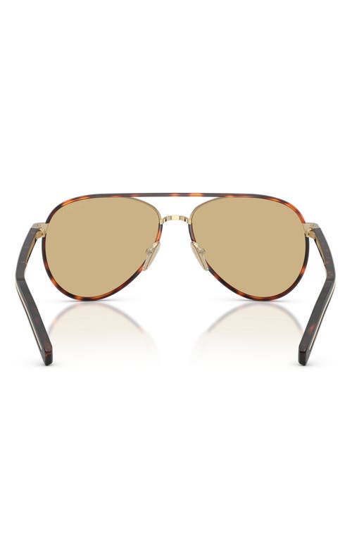 Prada Pr B57s Aviator Steel Sunglasses
