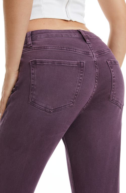 Bayeas High Waist Ripped Chew Hem Straight Leg Jeans