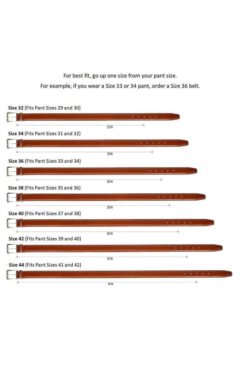 The British Belt Company Thistleton Italian Milled Leather Belt, Alternate, color, 