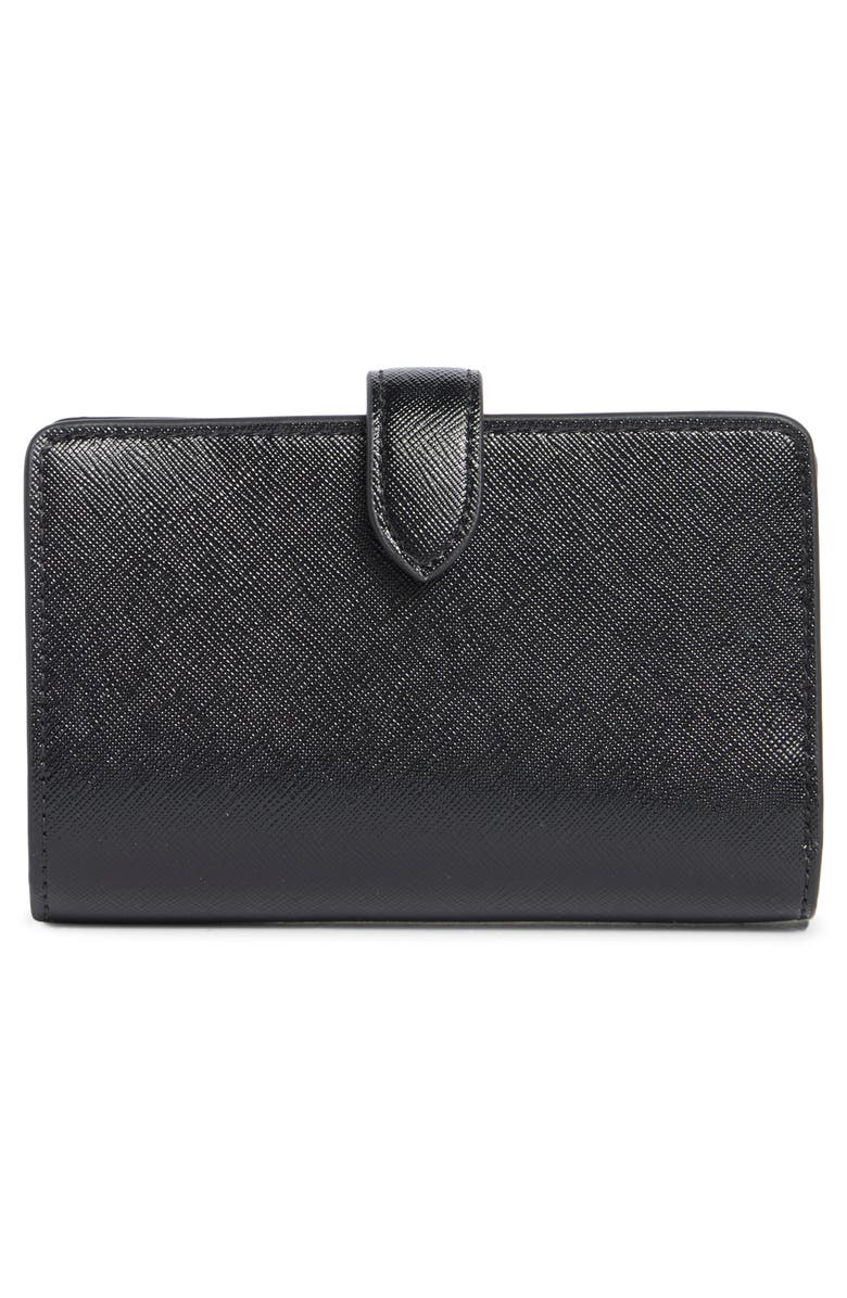 Kate Spade New York kenzie patent leather bifold wallet, Alternate, color, Black