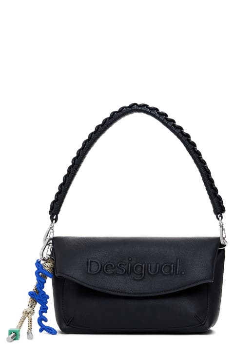 Medium Faux Leather Shoulder Bag